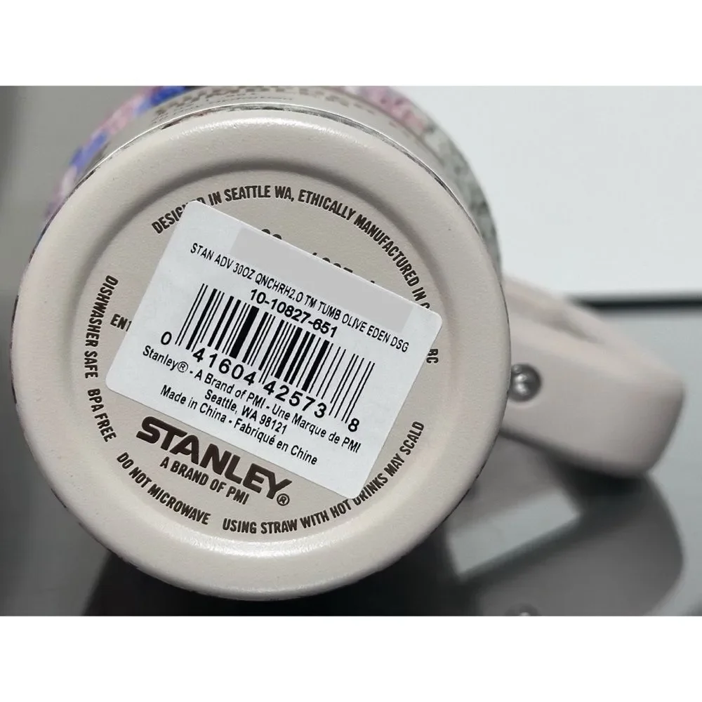 Stanley X CALIA Quencher H2.0 FlowState 30oz Tumbler, OLIVE EDEN‎ - Picture 5 of 5